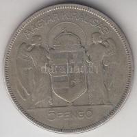 1930. 5P Ag "Horthy-jobbra" T:3