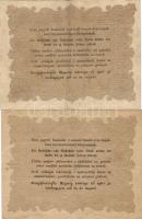 1848. 10Ft "Kossuth-bankó" (2x) azonos "Sor BG." betűjel T:II