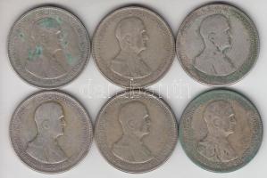 1930. 5P Ag "Horthy-jobbra" (6x) T:3
