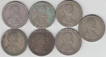 1930. 5P Ag "Horthy-jobbra" (7x) T:3