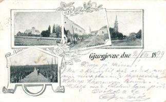 1899 Szentgyörgyvár main street, field of Loznjak, church (fa)