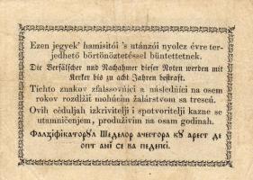 1849. 30Kr "Kossuth-bankó" előlapon erős pontszerű festékszerű festékszóródással T:II