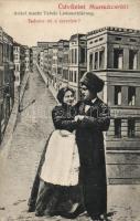 Munkács, Yiddish postcard, Judaica