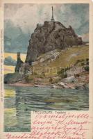 Pozsony Dévény hill litho s: Raoul Frank (small tear)