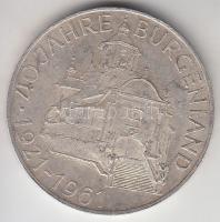 Ausztria 1961. 25Sch Ag "40 éves Burgenland" T:2 Austria 1961. 25 Schilling Ag "40th Anniversary Burgenland" C:XF