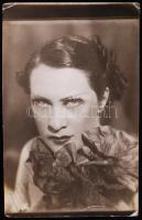 Gábor Ilus színésznő dedikált fotója, 18,5x11,8cm