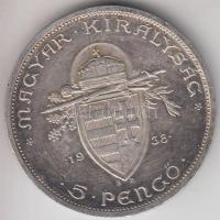 1938. 5P Ag "Szent István" T:2,2-