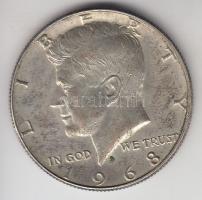 Amerikai Egyesült Államok 1968D. 1/2$ Ag "Kennedy" T:2 USA 1968D. 1/2 Dollar Ag "Kennedy" C:XF