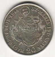 1848K.B. "Szababdságharc" 20Kr ezüst T:2+