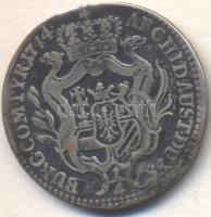 Ausztria 1744. 1/4 Tallér Ag "Mária Terézia" T:3 lyt. Austria 1744. 1/4 Thaler Ag "Maria Theresia" C:F plugged hole