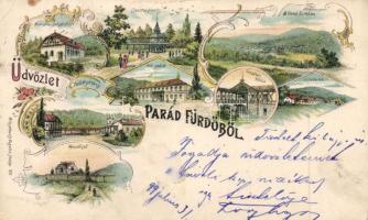 1899 Parádfürdő litho (EK)