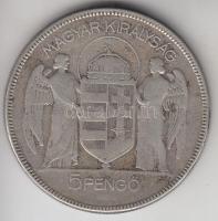 1930. 5P Ag "Horthy-jobbra" T:3