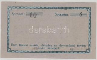 Újpest 1919. Mauthner Bőrgyár 1K váltópénz T:I