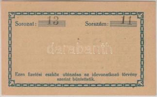 Újpest 1919. Mauthner Bőrgyár 2K váltópénz T:I