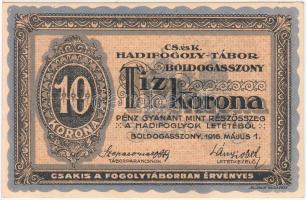 Boldogasszony / hadifogolytábor 1916. május 1. 10K arab sorozat és sorszámmal "MS" jelöléssel T:I