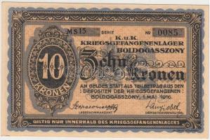 Boldogasszony / hadifogolytábor 1916. május 1. 10K arab sorozat és sorszámmal "MS" jelölés...