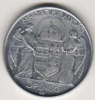 1943. "Horthy" 5P alu. T:PP (ex. kis karcokkal) utánveret, kevés példányszám! RR!!