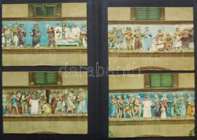 Közel 300 művészeti képeslap az 1910-es évekből érintetlen hagyatékból korabeli albumban, közte rengeteg Stengel ritkán látható darabokkal, olajlapok, állat, erotika, vallás motívumok stb. érdekes, szép anyag