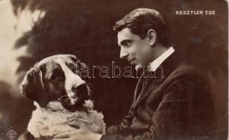 Kesztler Ede kutyával