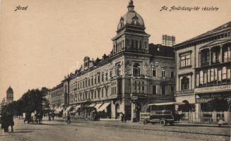Arad Andrássy square, insurance, beer hall