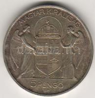 1939. "Horthy" 5P ezüst T:2+