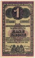 Sopronnyék / hadifogolytábor 1916. június 16. 1K római sorozat és arab sorszámmal T:I-