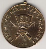 1937. "Gróf Széchenyi Harcos Egylet" kitüntetés aranyozott fém T:2