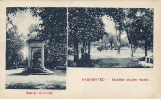 Nagyenyed Erzsébet promenade, monument (EK)