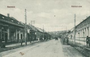 Szerencs Rákóczi utca, szivar bolt, takarékpénztár