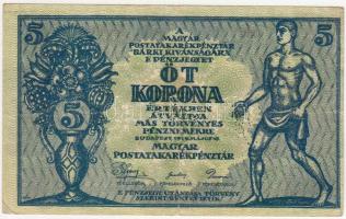 1919. 5K "...MÁS TÖRVÉNYES PÉNZNEMEKRE..." T:III