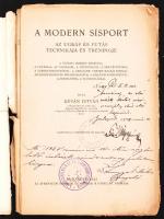 Déván István: A modern sísport. Budapest. 1923. Athenaeum. Viseltes állapotban