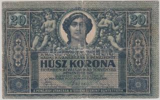 1919. Augusztus 9. 20K T:III-,IV