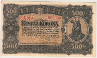 1923. 500K T.W. nyomdahely jelöléssel T:II-,III