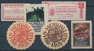 12 db magyar levélzáró 2 stecklapon