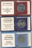 1983. 100Ft "Széchenyi István" + 1983. 100Ft "Czóbel Béla" + 1984. 100Ft "K...