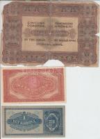 1912-1920. Vegyes bankjegy tétel a korona korszakból, összesen 27db, közte 5000K is! T:vegyes