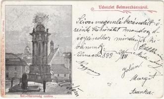 1899 Selmecbánya Szentháromság-szobor / Trinity statue