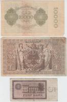 Németország vegyes bankjegy tétel, 1900-as évek elejétől, összesen 32db T:vegyes
Germany mixed bankn...