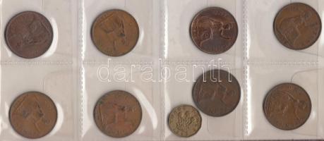 45db-ból álló hobbigyűjtemény éremberakóban, pár jobb darabbal és kettő Ag is T:vegyes