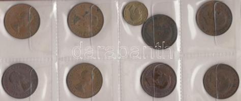 45db-ból álló hobbigyűjtemény éremberakóban, pár jobb darabbal és kettő Ag is T:vegyes
