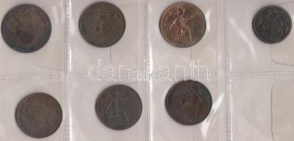 45db-ból álló hobbigyűjtemény éremberakóban, pár jobb darabbal és kettő Ag is T:vegyes