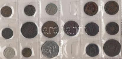 45db-ból álló hobbigyűjtemény éremberakóban, pár jobb darabbal és kettő Ag is T:vegyes