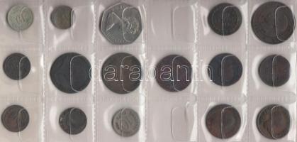 45db-ból álló hobbigyűjtemény éremberakóban, pár jobb darabbal és kettő Ag is T:vegyes