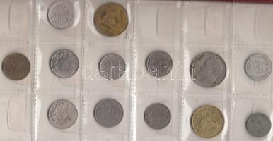 45db-ból álló hobbigyűjtemény éremberakóban, pár jobb darabbal és kettő Ag is T:vegyes
