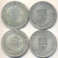 Szlovákia 1944. 10K Ag (4x) T:2
Slovakia 1944. 10 Koruna Ag (4x) C:XF