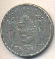 1930. 5P Ag "Horthy-jobbra" T:3