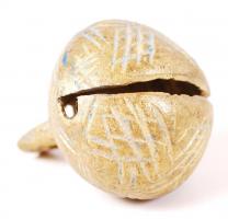 Mini réz csörgő, 3×5 cm, sérült