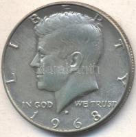 Amerikai Egyesült Államok 1968D. 1/2$ Ag "Kennedy" T:2
USA 1968D. 1/2 Dollar Ag "Kenn...