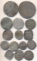 Vegyes 15db-ból álló magyar és külföldi középkori ezüstpénz gyűjtemény jobb darabokkal! T:vegyes