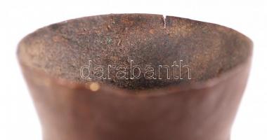 Réz tétel: asztali levél nehezék, váza, sérült kiöntő